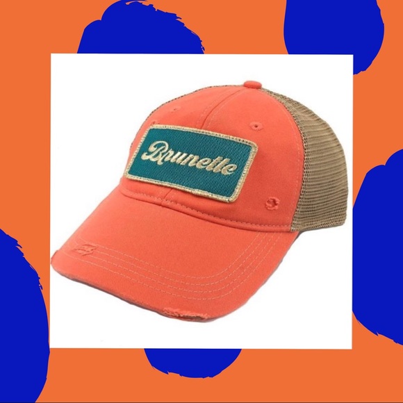 Judith March Accessories - 🛍 Coral Orange “Brunette” Adjustable Baseball Hat